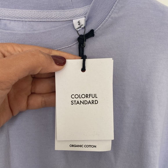 Colorful Standard Oversized Organic Ls T-shirt in Soft Lavender - Picture 7 of 8